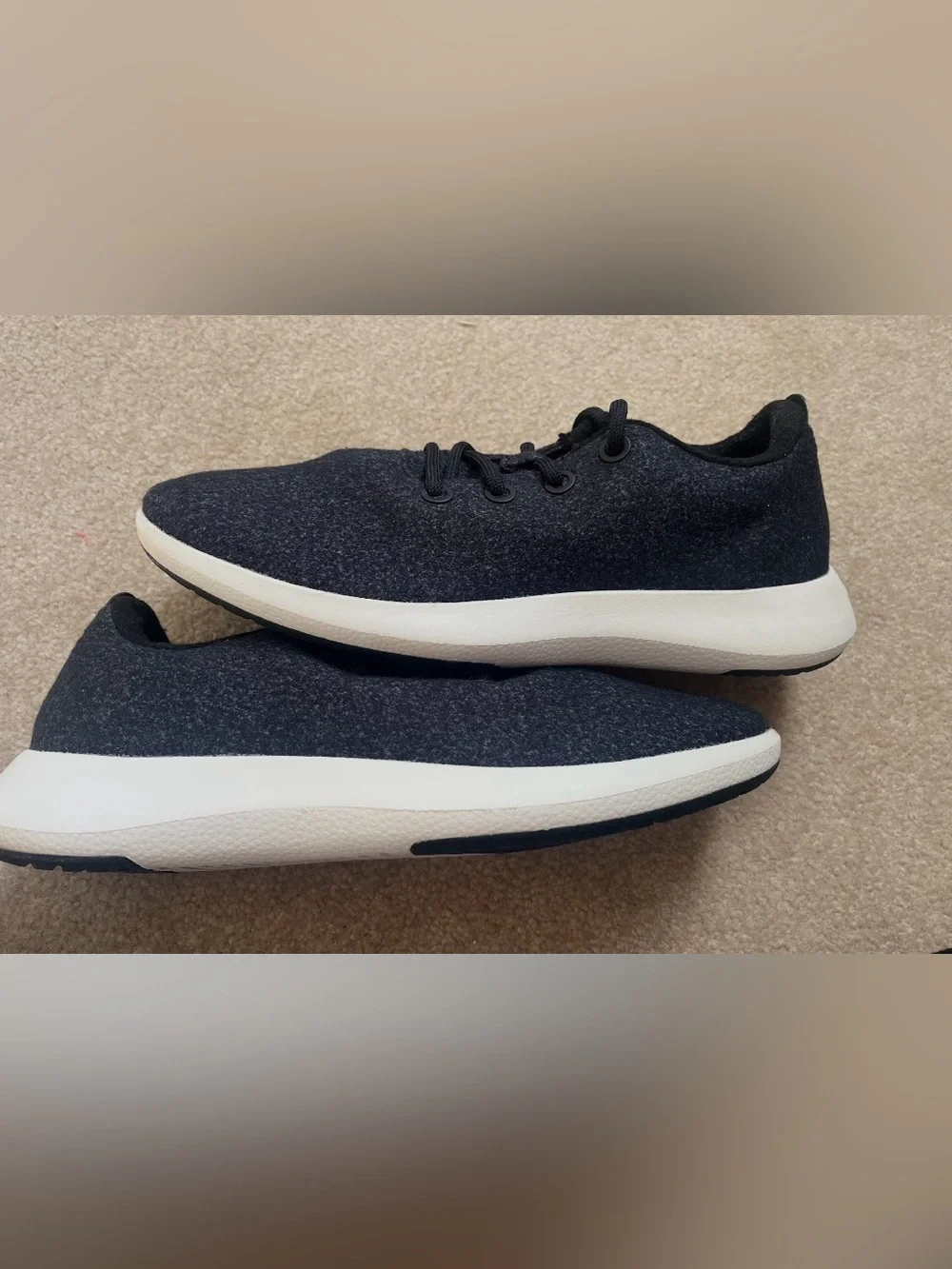 Allbirds Wool Runner Men’s 13 Black Merino Wool Sneakers Comfort Walking Shoes